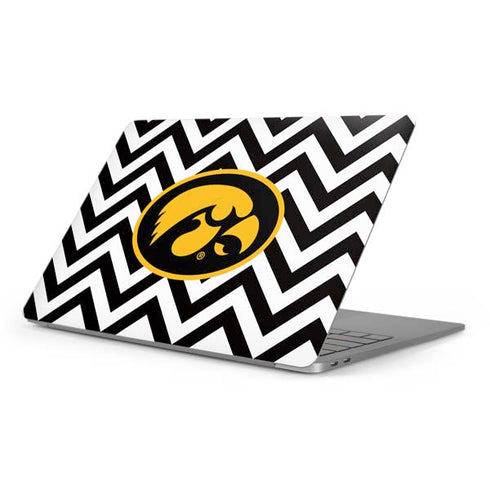 University of Iowa Hawkeyes Chevron Print Apple MacBook Pro 16-inch Skin