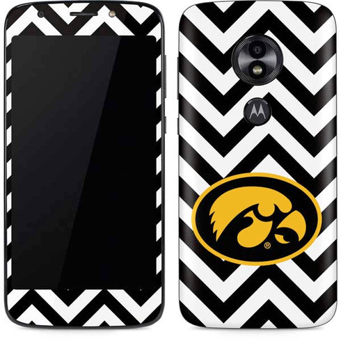 University of Iowa Hawkeyes Chevron Print Moto E5 Play Skin
