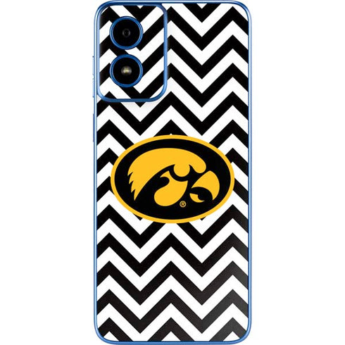 University of Iowa Hawkeyes Chevron Print Moto G Play 4G (2024) Skin