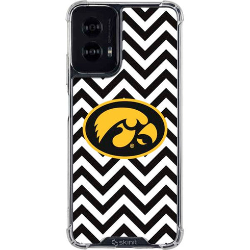 University of Iowa Hawkeyes Chevron Print Moto G Power 5G (2024) Clear Case