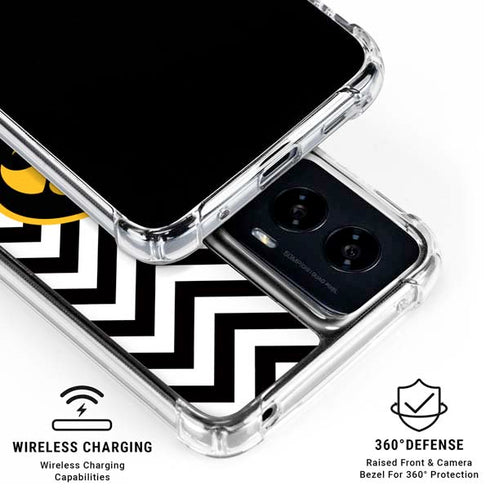 University of Iowa Hawkeyes Chevron Print Moto G Power 5G (2024) Clear Case