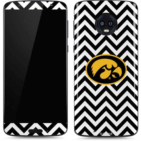 University of Iowa Hawkeyes Chevron Print Moto G6 Skin