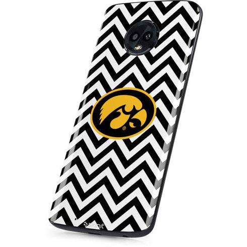 University of Iowa Hawkeyes Chevron Print Moto G6 Skin