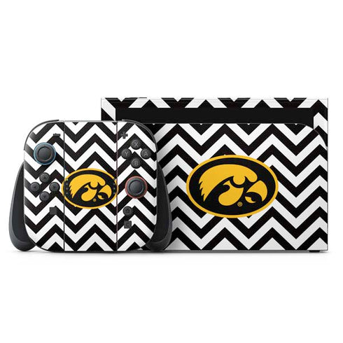 University of Iowa Hawkeyes Chevron Print Nintendo Skins