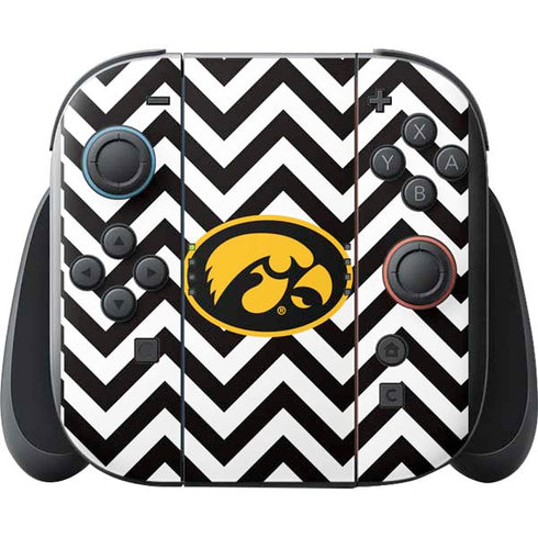 University of Iowa Hawkeyes Chevron Print Nintendo Switch 2 (2025) with Joy-Con Skin