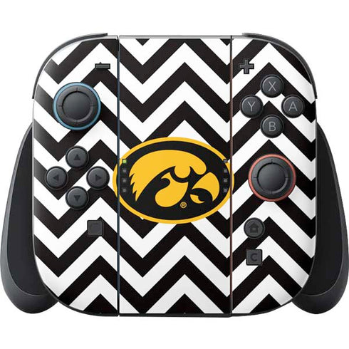 University of Iowa Hawkeyes Chevron Print Nintendo Switch 2 (2025) Joy-Con Controller Skin