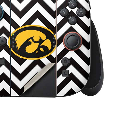 University of Iowa Hawkeyes Chevron Print Nintendo Switch 2 (2025) Joy-Con Controller Skin