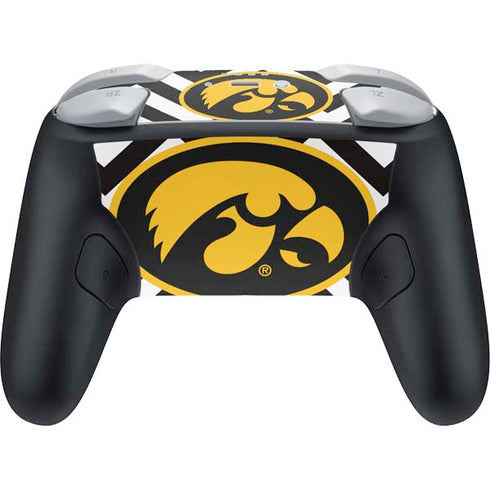 University of Iowa Hawkeyes Chevron Print Nintendo Switch 2 (2025) Pro Controller Skin