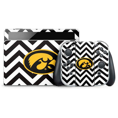 University of Iowa Hawkeyes Chevron Print Nintendo Skins