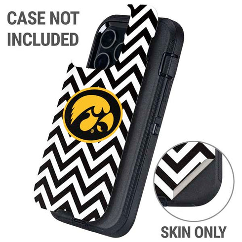 University of Iowa Hawkeyes Chevron Print Otterbox Defender iPhone Skin