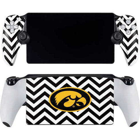 University of Iowa Hawkeyes Chevron Print PlayStation Portal Remote Player Skin