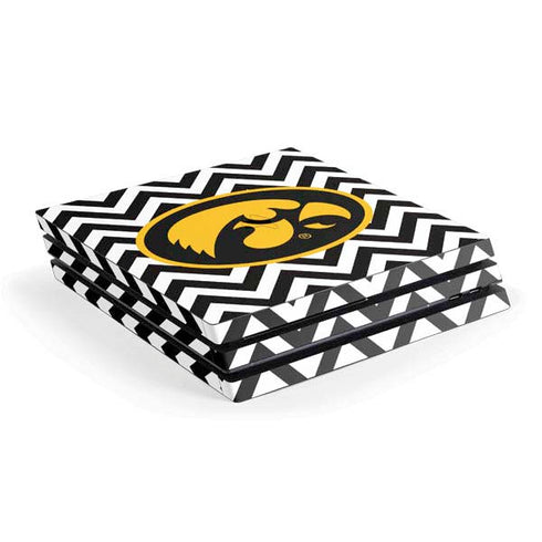 University of Iowa Hawkeyes Chevron Print PlayStation PS4 Skins