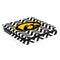 University of Iowa Hawkeyes Chevron Print PS4 Slim Skin
