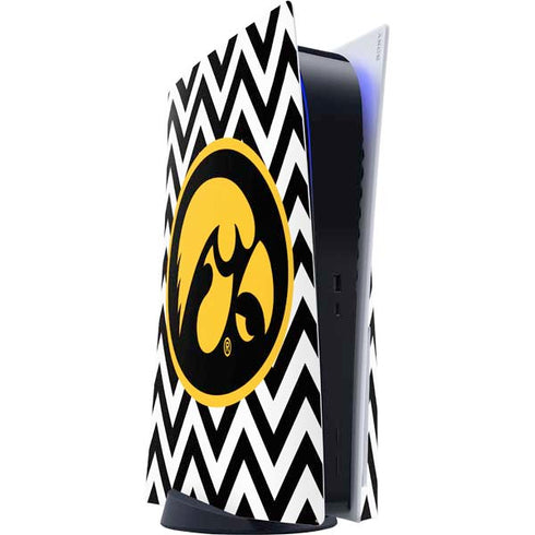 University of Iowa Hawkeyes Chevron Print PlayStation PS5 Skins