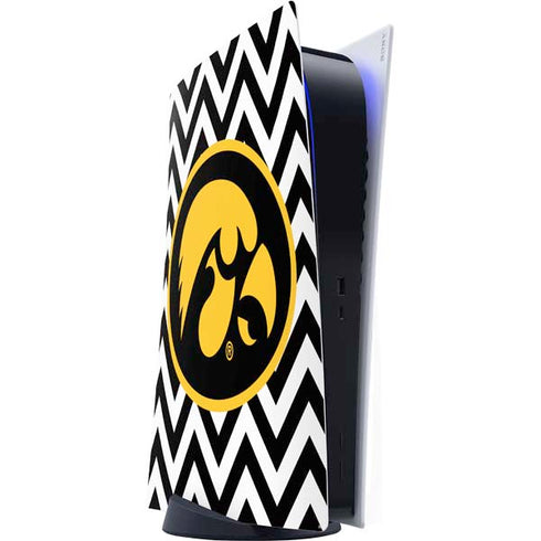 University of Iowa Hawkeyes Chevron Print PlayStation PS5 Skins