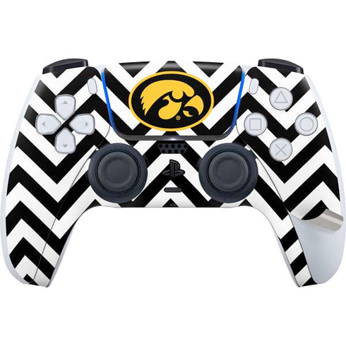 University of Iowa Hawkeyes Chevron Print PS5 Pro Bundle Skin