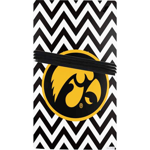 University of Iowa Hawkeyes Chevron Print PS5 Pro Console Skin