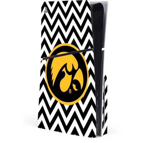 University of Iowa Hawkeyes Chevron Print PlayStation PS5 Skins