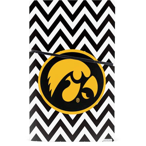 University of Iowa Hawkeyes Chevron Print PS5 Slim Digital Edition Console Skin