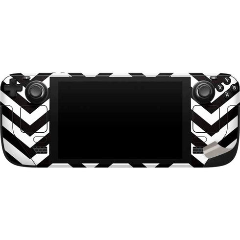 University of Iowa Hawkeyes Chevron Print Steam Deck Handheld Gaming Computer Skin
