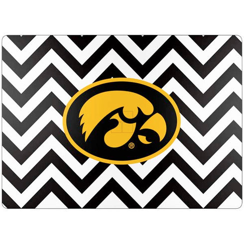 University of Iowa Hawkeyes Chevron Print Surface Laptop 7 15in Skin