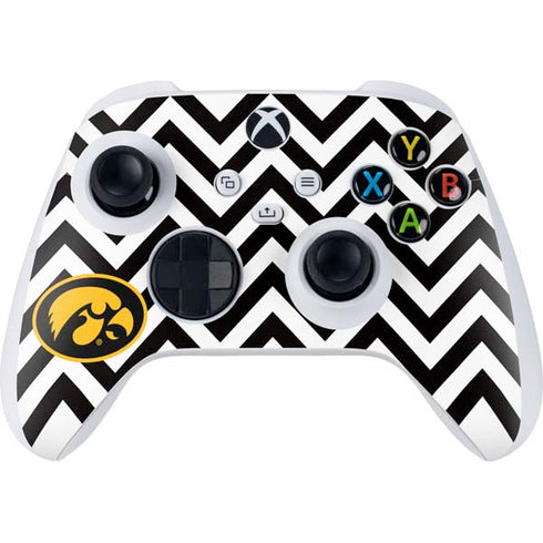 University of Iowa Hawkeyes Chevron Print Xbox Series S Skins