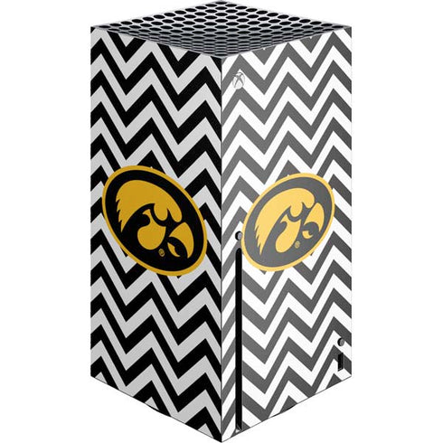 University of Iowa Hawkeyes Chevron Print Xbox Series X Skins