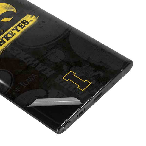 University of Iowa Hawkeyes Distressed Logo Galaxy Note 10 Plus Skin