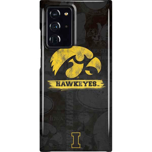 University of Iowa Hawkeyes Distressed Logo Galaxy Cases