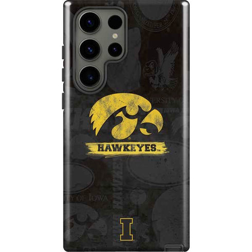 University of Iowa Hawkeyes Distressed Logo Galaxy S23 Ultra Pro Case