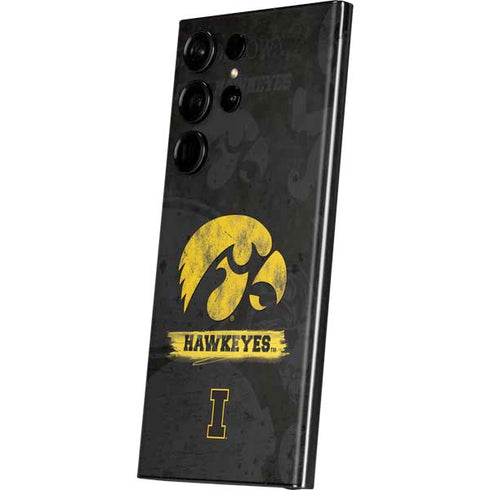 University of Iowa Hawkeyes Distressed Logo Galaxy Skins