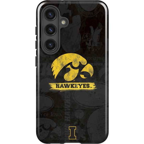 University of Iowa Hawkeyes Distressed Logo Galaxy S25 Impact Case