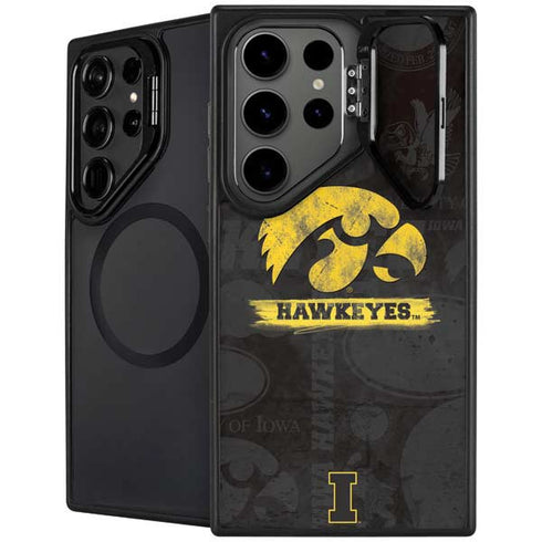 University of Iowa Hawkeyes Distressed Logo Galaxy S24 Ultra Kickstand Case
