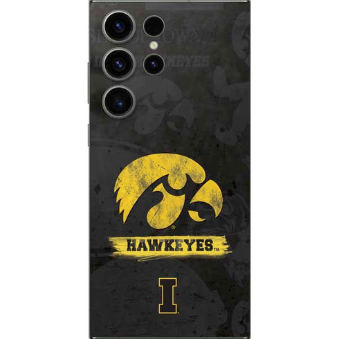 University of Iowa Hawkeyes Distressed Logo Galaxy S24 Ultra Skin