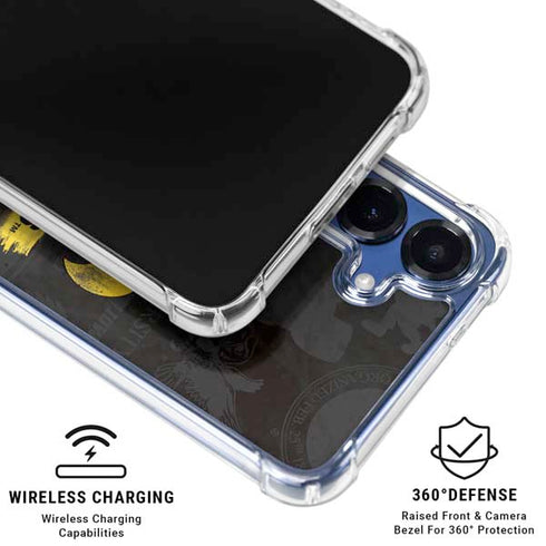 University of Iowa Hawkeyes Distressed Logo Galaxy S25 Clear Case