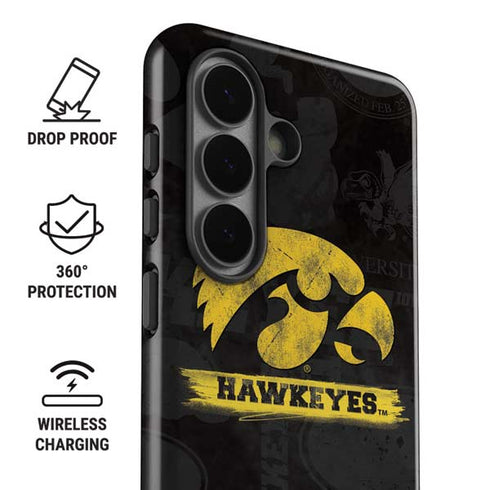 University of Iowa Hawkeyes Distressed Logo Galaxy S26 Plus Impact Case