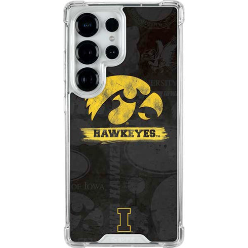 University of Iowa Hawkeyes Distressed Logo Galaxy S26 Ultra Clear Case