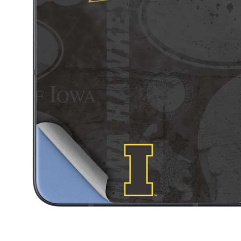 University of Iowa Hawkeyes Distressed Logo Galaxy Z Fold5 5G Skin