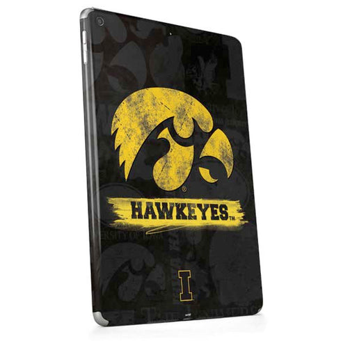 University of Iowa Hawkeyes Distressed Logo Apple iPad Skin