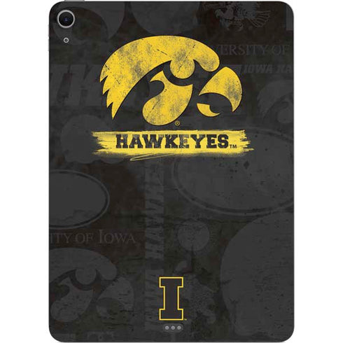 University of Iowa Hawkeyes Distressed Logo Apple iPad Air Skin