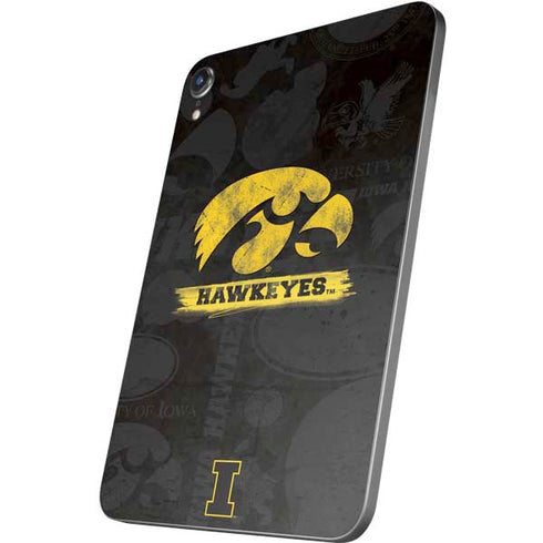 University of Iowa Hawkeyes Distressed Logo Apple iPad Mini Skin