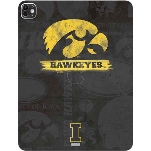 University of Iowa Hawkeyes Distressed Logo iPad Pro 13in M4 (2024) Skin