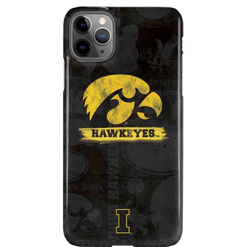University of Iowa Hawkeyes Distressed Logo iPhone Cases