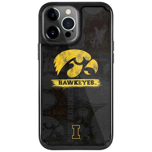 University of Iowa Hawkeyes Distressed Logo iPhone Cases