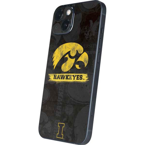 University of Iowa Hawkeyes Distressed Logo iPhone Skins