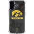 University of Iowa Hawkeyes Distressed Logo iPhone 16 Plus Clear Case