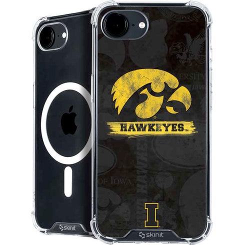 University of Iowa Hawkeyes Distressed Logo iPhone 16e MagSafe Case