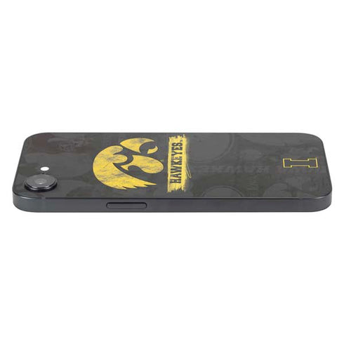 University of Iowa Hawkeyes Distressed Logo iPhone 16e Skin