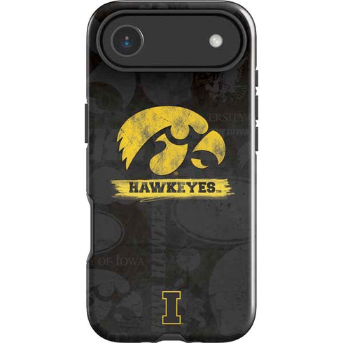 University of Iowa Hawkeyes Distressed Logo iPhone 17 Air Impact Case