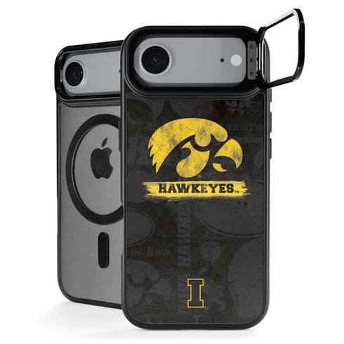 University of Iowa Hawkeyes Distressed Logo iPhone 17 Air Kickstand Case